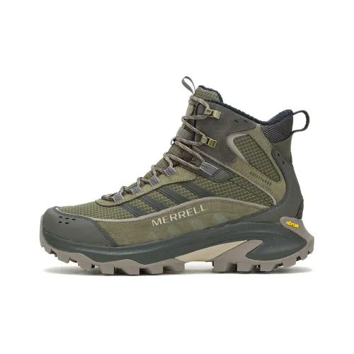 MERRELL MOAB SPEED 2 Противоскользящий устойчивый к истиранию MID Топ Походная обувь Мужской Зеленый