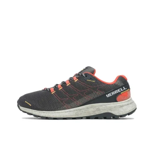 MERRELL Fly Strike Slip-Resistant Abrasion-Resistant Низкий Топ Беговые Кроссовки Мужские Черные