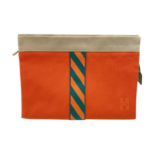 HERMES TROUSSE JIMETOU JUMPING Ткань Сумка для хранения Клатч Маленький Женский Многоцветный