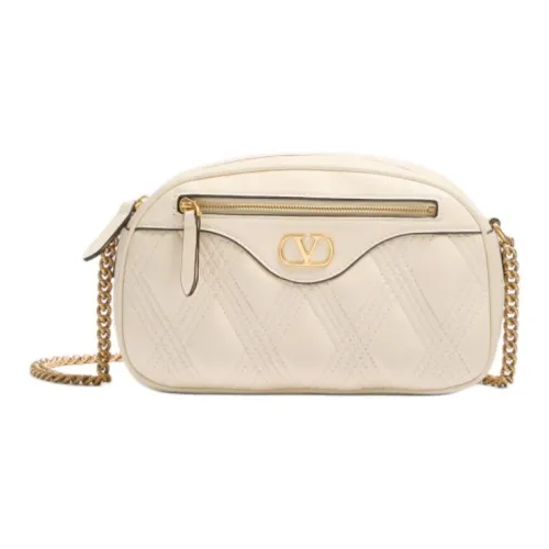 Valentino Овчина Сумка через плечо Женская Кремово-белая