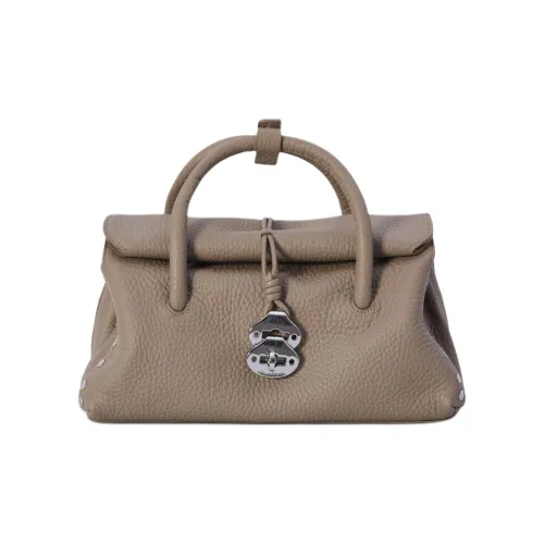 Zanellato GRAIN LEATHER Сумка через плечо Сумка Маленькая Женская Серого цвета