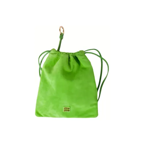 MIU MIU Замша Клатч Женские Яблоко Зеленый