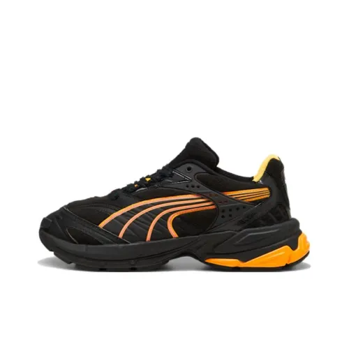 Феррари X PUMA Scuderia Ferrari Slip Resistant Abrasion Resistant Низкий Топ Беговые кроссовки Унисекс Черный