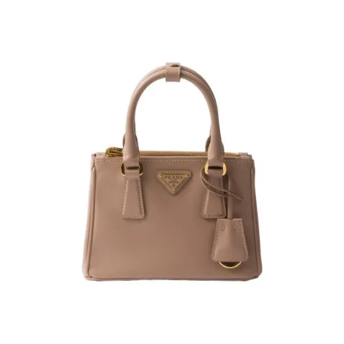 PRADA Galleria Killer Bag Сумка через плечо из кожи мини-сумка для женщин коричневый цвет