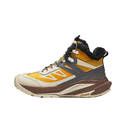 ANTA Противоскользящий устойчивый к истиранию высокий топ кэжуал мужской желтый бежевый серый