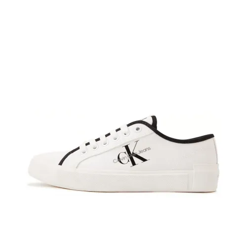 CKJ CALVIN KLEIN JEANS Low-Top Sneakers 01W Moon White Women's