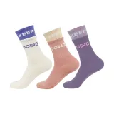Имитация двухслойности, йога, носки, 3 упаковки (белый + розовый + фиолетовый)