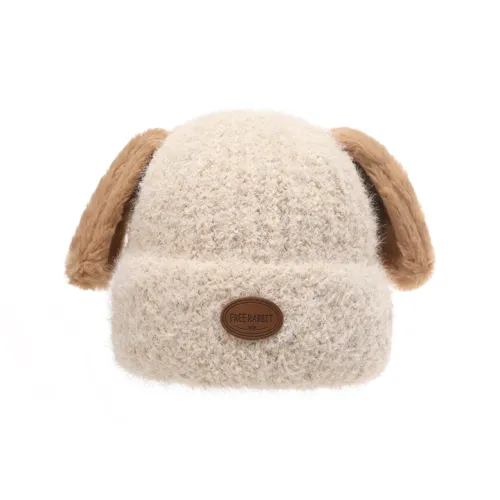 FREE RABBITⅡ Утолщенный и с флисовой подкладкой термопуловер Вязаная шапка Повседневная Мультяшная Шапка-бини Унисекс