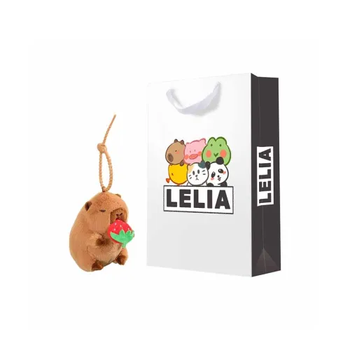 Le Jil Healing Strawberry Capybara Plush Dolls Plush Pendant 12cm Height Le Jil Исцеление Клубничный Капибара Плюшевые Куклы Плюшевая Подвеска 12 см Высота