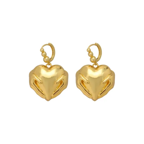 HQCMLA New Arrival Сердце Серьги Женские Золото