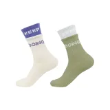 Имитация двухслойности, йога, носки, 2 упаковки (белый + зеленый).