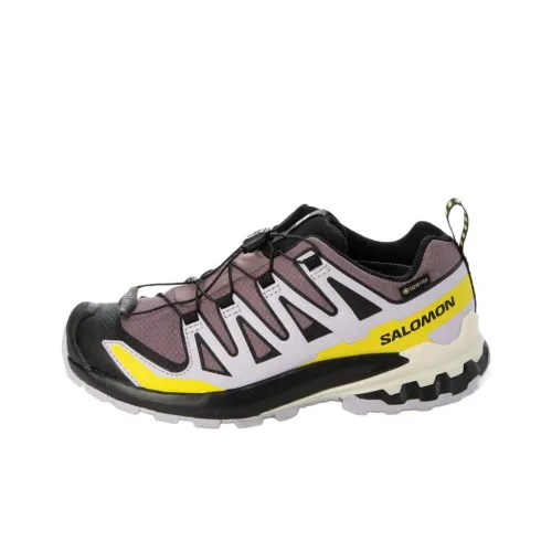 SALOMON XA Pro 3D V9 противоскользящая низкая обувь для женщин серая и желтая