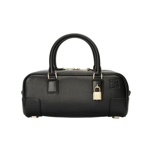 LOEWE Amazona Napa Голень Кожа Сумка через плечо Сумка Обычный Женский Черный