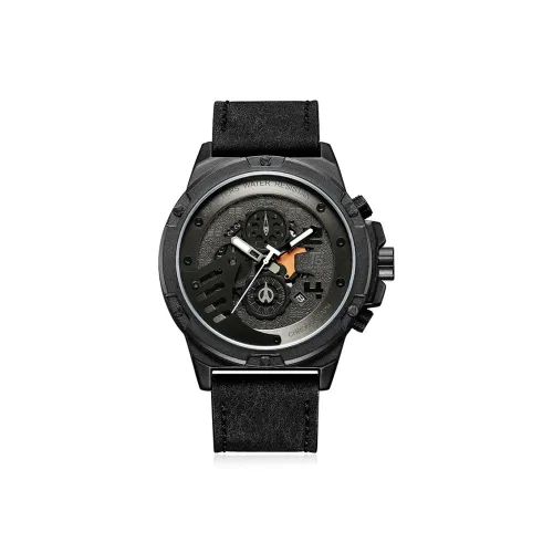 T5 WATER RESISTANT Кварцевый механизм Мужские часы 48,3mm Черный