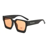 Чёрная оправа, оранжевые линзы (UV400)