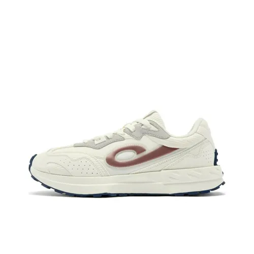 QIAODAN Slip-resistant Abrasion-resistant Low Top Casual Men's White Red QIAODAN Противоскользящий Устойчивый к истиранию Низкий Топ Повседневный Мужской Белый Красный