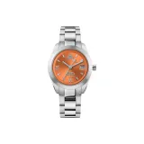 Циферблат часов оранжевого цвета