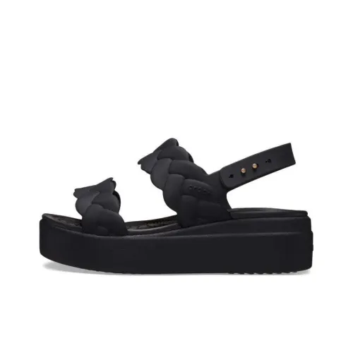 Crocs Brooklyn One Ремень Сандалии 7,5 см Женские Черные