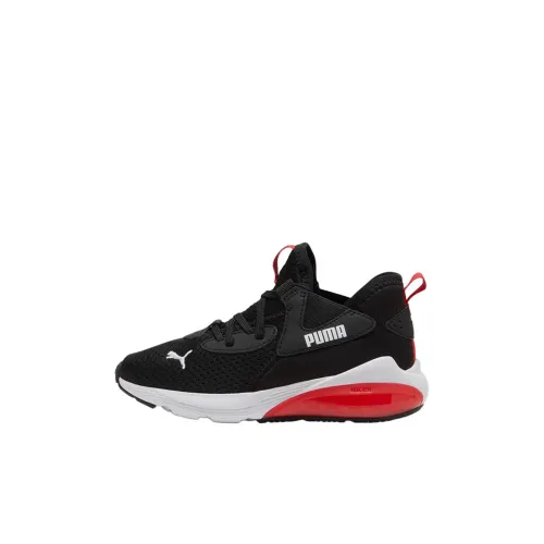 PUMA Cell Vive Детские беговые кроссовки MID Топ Черный/Белый/Красный Kids