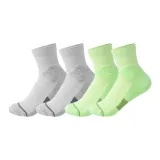 Gray + Neon Green Teenagers Sports Socks [2 Pack]  
Серый + Неоновый Зеленый Спортивные носки для подростков [2 упаковки]