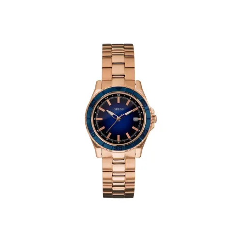 GUESS Женские часы Кварцевый механизм корпус из нержавеющей стали ремешок 36 мм синий циферблат