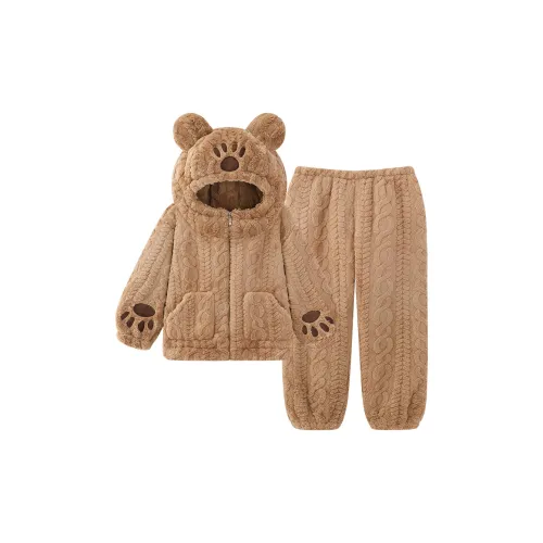 O'MESIK Пижамный комплект женский коричневый