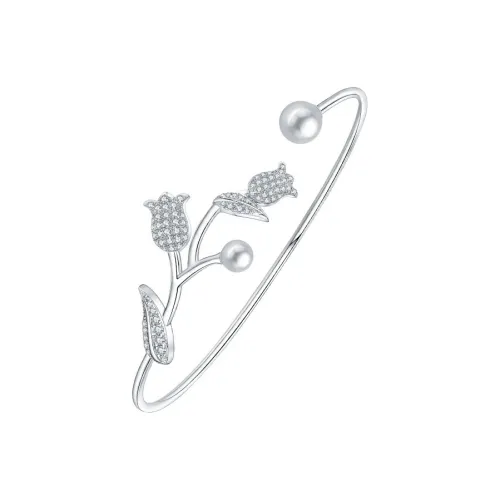 BABYBEI Shell Pearl Bangles Women's