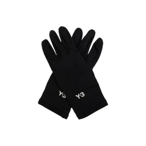 Y 3 Переработанный полиэстер эластан перчатки детский черный