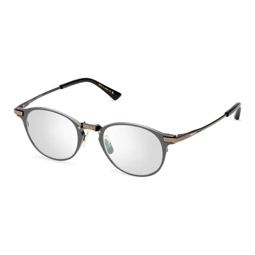 DITA Металл Титан Круглые Оправы для очков Унисекс Черный Железный