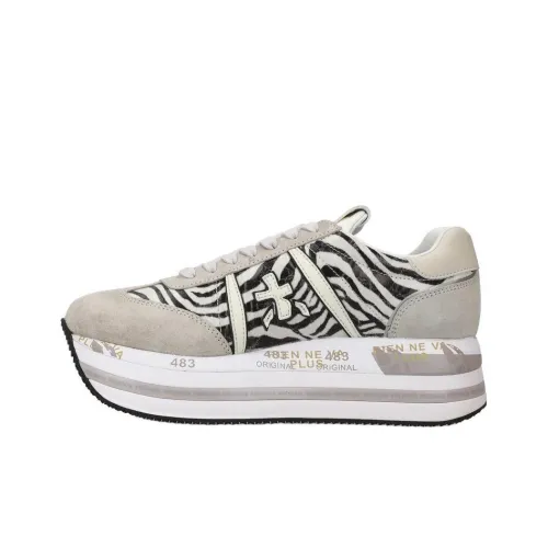PREMIATA BETH Slip-resistant Low Top Casual Shoes Women's Gray PREMIATA BETH Slip-resistant Низкий Топ Повседневная Обувь Женская Серый
