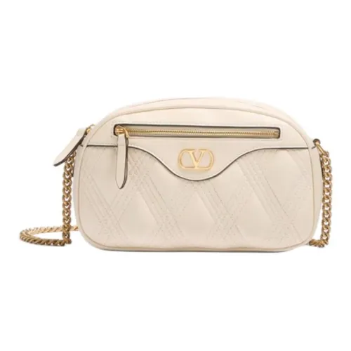 Valentino Sheepskin Bag Shoulder Bag Medium Women's Cream White