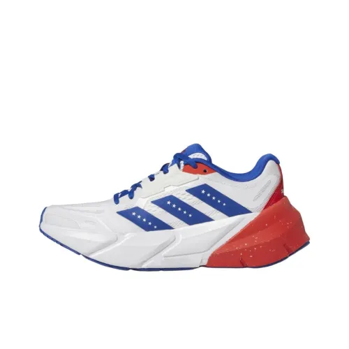 Adidas Adistar Slip-resistant Abrasion-resistant Low Top Casual Running Shoes Women's White Blue Red Adidas Adistar Противоскользящий устойчивый к истиранию низкий топ повседневная беговая обувь женский белый синий красный