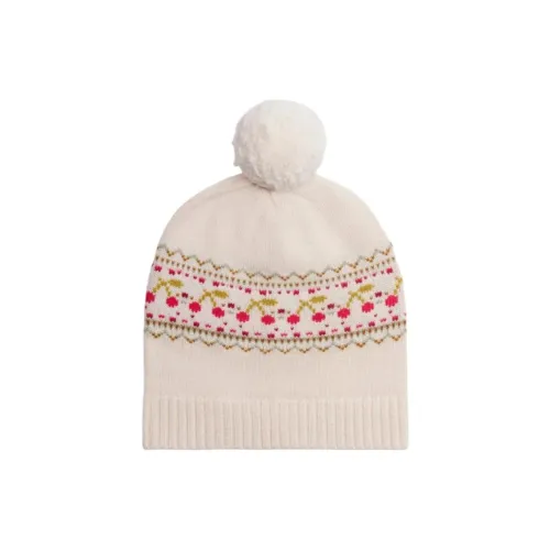Bonpoint Шерсть Трикотажная ткань Шапки-бини Детский Экрю
