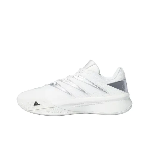 Adidas Slip-resistant Abrasion-resistant Low-top Basketball Shoes Unisex White Adidas Противоскользящие Аbrasion-resistant Низкие Кеды Баскетбольные Кроссовки Унисекс Белые
