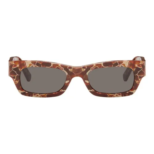 MARNI Ацетат Квадратные Солнцезащитные очки Мужские Коричневые