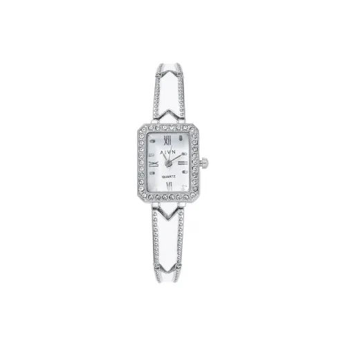 AIVN Креативный Vintage Fashion Small Square Watch Кварцевый механизм Сплав Ремешок Часы Женские Белый Циферблат
