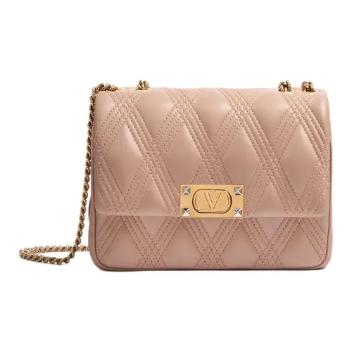 Valentino Сшитая кожа сумка через плечо среднего размера женская коричневый розовый