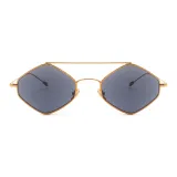 Золотая оправа с черными линзами