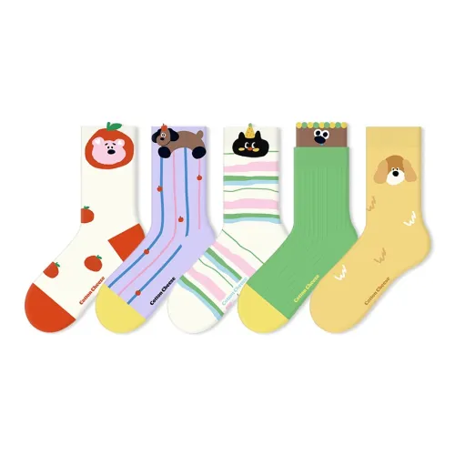 COTTON CHEESE Носки Crew Женские упаковка из 5 пар
