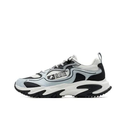 XTEP Низ Прочный Теплоизоляционный Низкий Топ Повседневный Мужской Синий Белый Черный