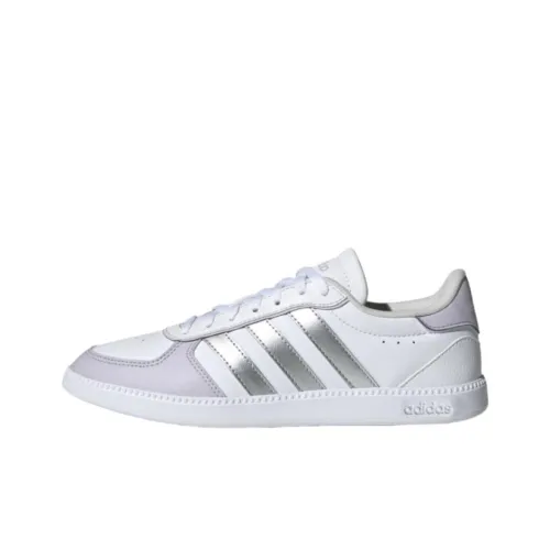 Adidas BREAKNET SLEEK Slip-resistant Abrasion-resistant Low Top Скейтборд Кроссовки Женские Белые