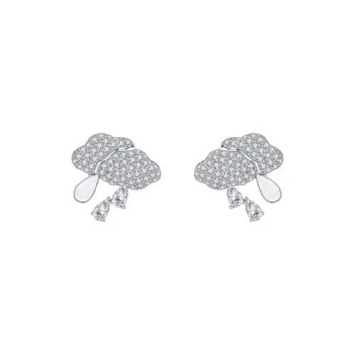 BABYBEI Mother of Pearl Stud Earrings Women's