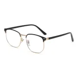 Чёрная золотая оправа