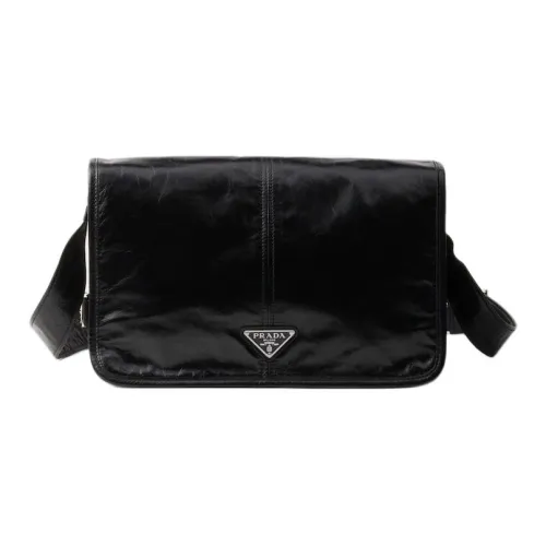 PRADA Сумка через плечо из кожи сумка на плечо стандартная мужская черная