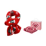 Снежинка Красная Коробка с посланием любви