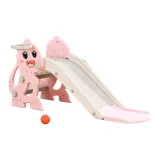 [Принцесса Розовый] Версия люкс Слайды + Баскетбольная корзина + Баскетбол
