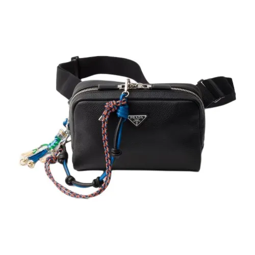 PRADA Сумка через плечо из кожи сумка на плечо стандартная мужская черная