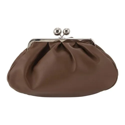 WEEKEND MaxMara Кожа Одно плечо Через плечо Клатч Средний Женский Каштановый