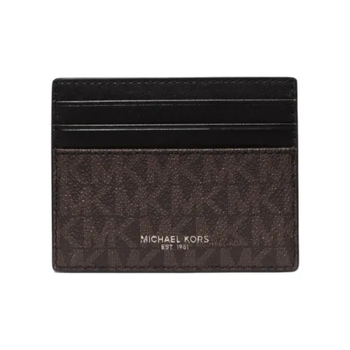 MICHAEL KORS Greyson Artificial Leather Card Holder Small Men's Brown