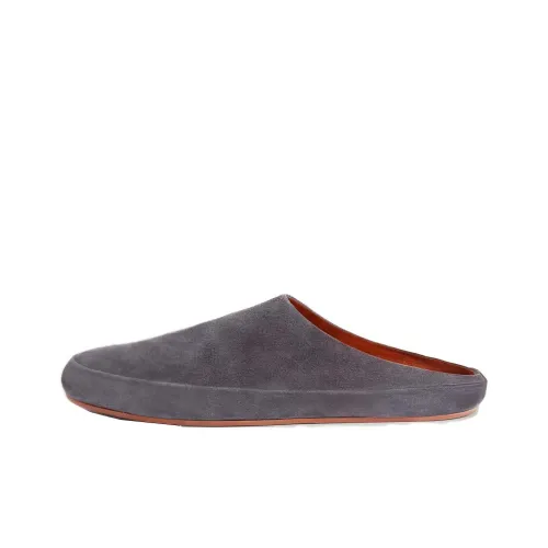 Loro Piana Домашние тапочки, серый цвет, мужской